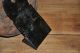 Antique 19th Century Primitive Hanging Tin Match Holder Safe Tray Fireplace Primitives photo 7
