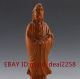 Chinese Boxwood Wood Hand - Carved Kwan - Yin Statue Other Antique Chinese Statues photo 1