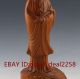 Chinese Boxwood Wood Hand - Carved Kwan - Yin Statue Other Antique Chinese Statues photo 2