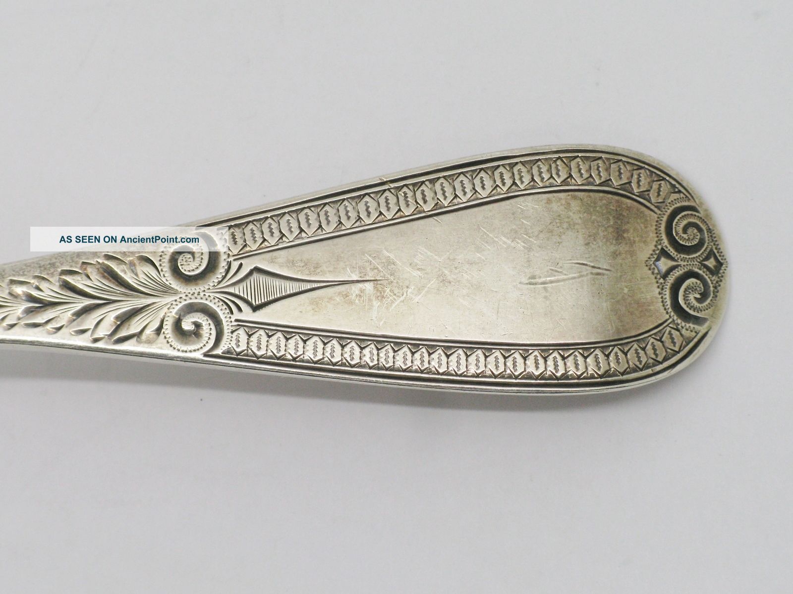 Bigelow Bros.  Kennard Sterling Silver Pierced Serving Fork / Spoon Flatware & Silverware photo