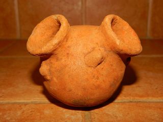 Pre - Columbian Double Spout Pot photo