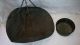 Antique Hanging Scale Scoop Tray W/ Chain & 1 Qt.  Nyc Round Scoop Scales photo 1