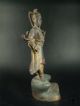 Very Large Antique Old Chinese Tibet Gilt Bronze Buddha Official Statue Qing Dy. Buddha photo 3