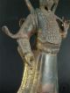 Very Large Antique Old Chinese Tibet Gilt Bronze Buddha Official Statue Qing Dy. Buddha photo 5