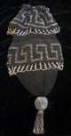Antique Victorian Cut Metal Bead & Crochet Purse French ? Victorian photo 2