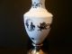 Vintage Meissen Porcelain Vase Mounter In Sterling Silver Top And Bottom. Vases photo 1