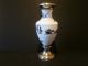 Vintage Meissen Porcelain Vase Mounter In Sterling Silver Top And Bottom. Vases photo 4