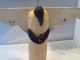 Vintage Artist Signed Hand Carved & Painted Wooden Bird/crow/raven Angel Carved Figures photo 1