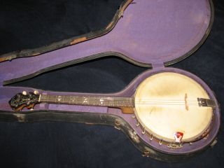 Antique Orpheum 4 String Banjo No.  1,  Made By Rettberg & Lance,  York photo