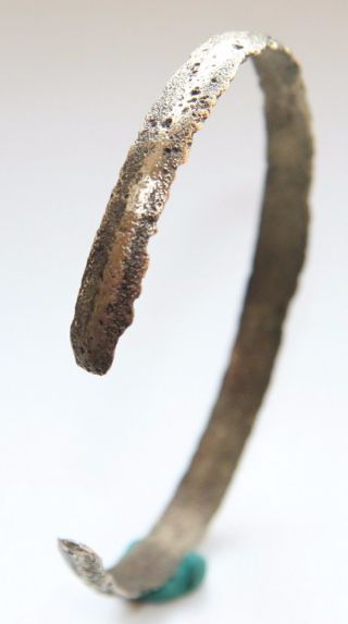 Ancient Old Bronze Hand Bracelet.  Viking Age.  (mcr25) photo