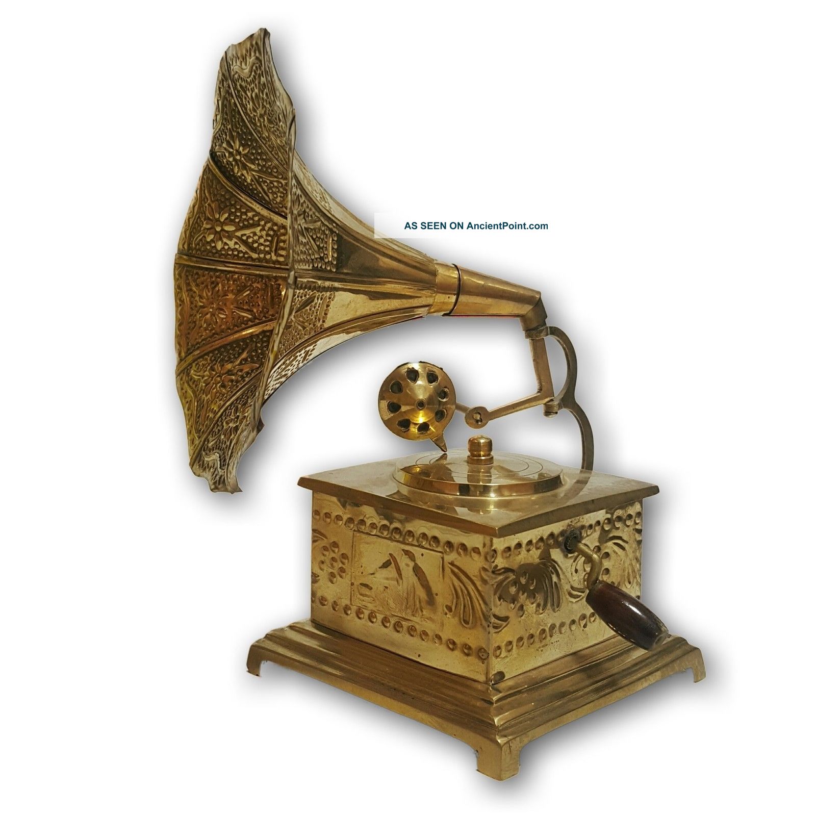 Vintage Show Brass Item Gorgeous Gramophone Antique Phonograph Home Décor Hc 048 Brass photo