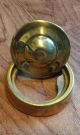 Old Vintage 8 Inch Solid Brass Lion Door Knocker & Striking Plate Door Bells & Knockers photo 2