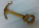 Vintage Solid Brass Anchor Bottle Opener Antique Finish Other Maritime Antiques photo 3