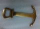 Vintage Solid Brass Anchor Bottle Opener Antique Finish Other Maritime Antiques photo 5