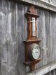 Antique Victorian Oak Wall Barometer Thermometer Restoration Project 1900 ' S Barometers photo 2