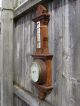 Antique Victorian Oak Wall Barometer Thermometer Restoration Project 1900 ' S Barometers photo 3