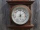 Antique Victorian Oak Wall Barometer Thermometer Restoration Project 1900 ' S Barometers photo 4