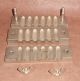 Vintage Pharmacy Suppository Mold Three Piece 12 Cavity Nickle - Plated Brass Other Antique Apothecary photo 4