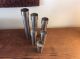 6 Mcm Cultura Sweden Stainless Graduated Candle Holders - Scarce Mid-Century Modernism photo 4