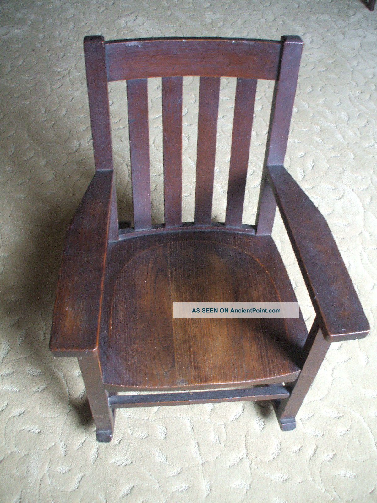Antique Child ' S Mission Oak Arts Crafts Rocking Chair Heywood Wakefield? 1900-1950 photo