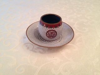 Cloisonne Tea Cup And Saucer photo