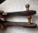 Antique Wooden Hand Carved Sandals / Pattens Paduka Footwear India photo 4
