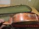 Antique Hopf Signed Stamped Back Flame Back Violin W/wood Case String photo 3