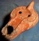 Roman North African Pottery Oil Lamp 4 - 5 Century Ad With Christian Symbol. Roman photo 2