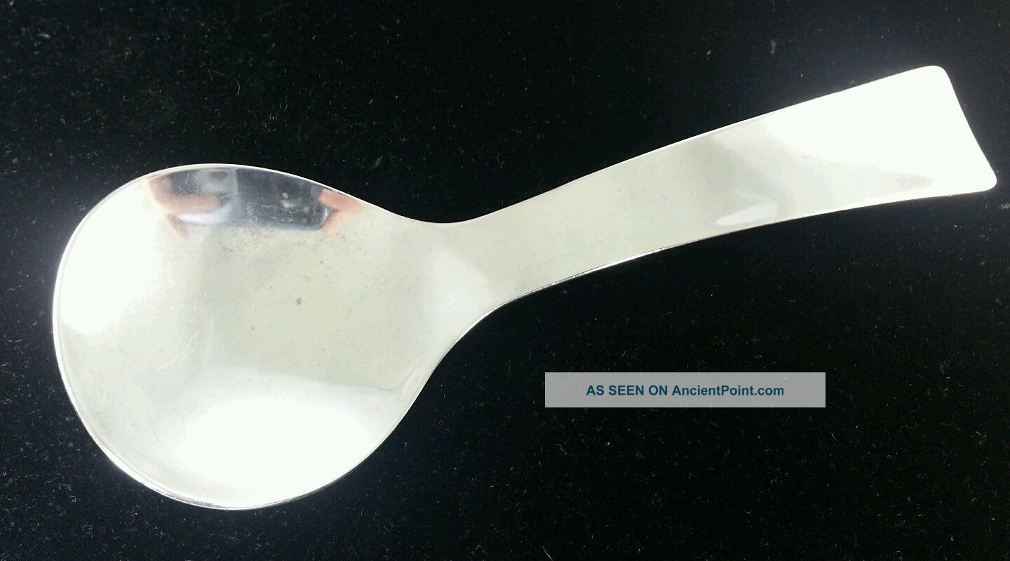 Allan Adler Sterling Silver Condiment Serving Spoon Flatware & Silverware photo