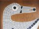 Vintage Mcm Sea Gull Bird Mosaic & Mahogany Wood Wall Hanging Yard Long Eames Mid-Century Modernism photo 3