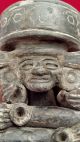 Old God Huehueteotl Clay Terracotta Pottery Brazier Statue Antique Precolumbian The Americas photo 11