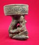 Old God Huehueteotl Clay Terracotta Pottery Brazier Statue Antique Precolumbian The Americas photo 5