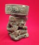 Old God Huehueteotl Clay Terracotta Pottery Brazier Statue Antique Precolumbian The Americas photo 6