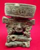 Old God Huehueteotl Clay Terracotta Pottery Brazier Statue Antique Precolumbian The Americas photo 7