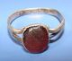 Ancient Silver Ring Middle Ages Roman photo 3