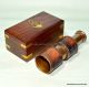 Brass Antique Telescope With Roosewood Box Lovely Gift For Lover In Vintage Telescopes photo 1