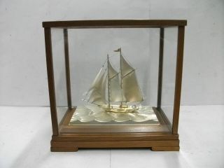 The Sailboat Of Silver960 Of The Most Wonderful Japan.  2masts.  Takehiko ' S Work. photo