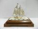 The Sailboat Of Silver960 Of The Most Wonderful Japan.  2masts.  Takehiko ' S Work. Other Antique Sterling Silver photo 3