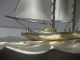 The Sailboat Of Silver960 Of The Most Wonderful Japan.  2masts.  Takehiko ' S Work. Other Antique Sterling Silver photo 5