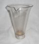 Early Antique Hand Etched Glass Graduated Cylinder Beaker Pitcher Weighted Base Bottles & Jars photo 3