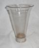 Early Antique Hand Etched Glass Graduated Cylinder Beaker Pitcher Weighted Base Bottles & Jars photo 4