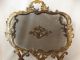 19thc Antique French Rococo Floral Victorian Bronze Fireplace Fire Screen Fender Hearth Ware photo 8