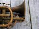 Antique Brass Cornet Inscribed A.  Hileron Paris As Found Low Opening Bid Nr Brass photo 3