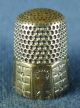 Great Old Sterling Silver Sewing Thimble,  Size 10,  5 Grams,  Star Mark Thimbles photo 2