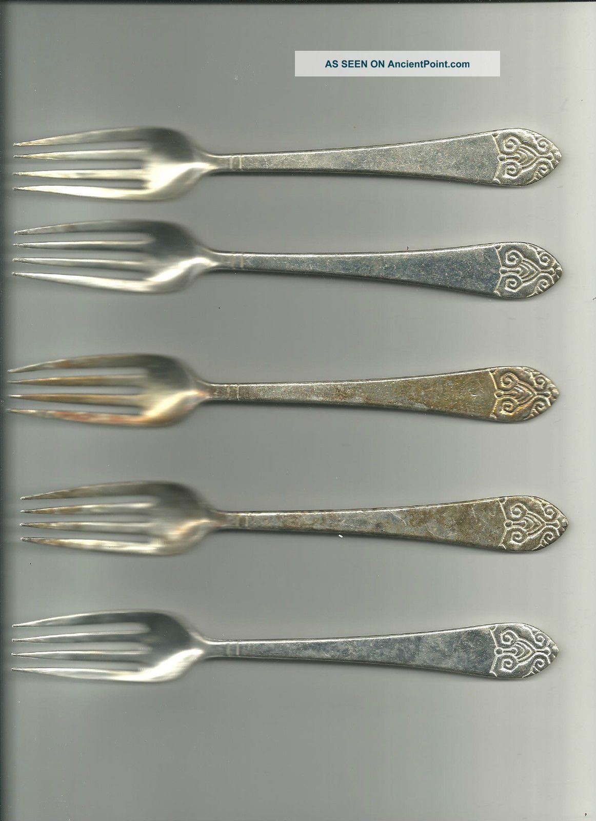 5 Waldorf Astoria Dinner Forks Flatware & Silverware photo