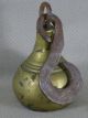 1800s Hand Forged Iron,  Brass & Copper Hanging Scale,  27 