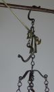 1800s Hand Forged Iron,  Brass & Copper Hanging Scale,  27 