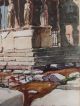 A Well - Executed Watercolor View Of The Acropolis Erechteion Temple,  Athens Greek photo 4
