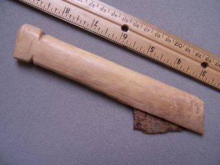 Authentic Bone Side Knife From An Arikara Site In Walworth Co.  Sd photo