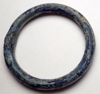 100ad Authentic Ancient Roman Glass Bracelet Jewelry Artifact I54683 photo